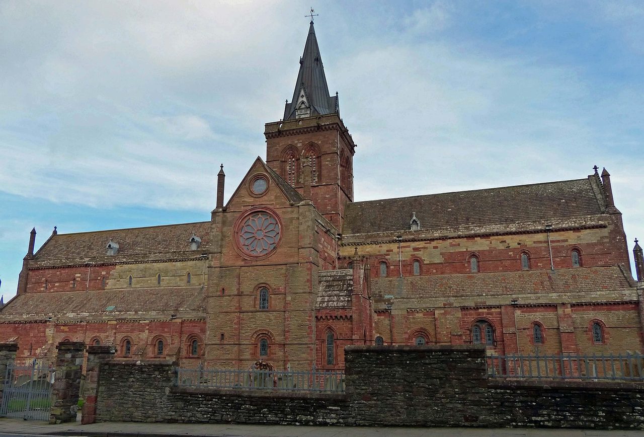 Megnisifcent cathedral in Scotland historic building