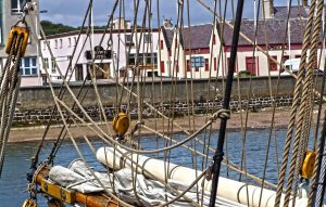 Boat on the water in Stornoway